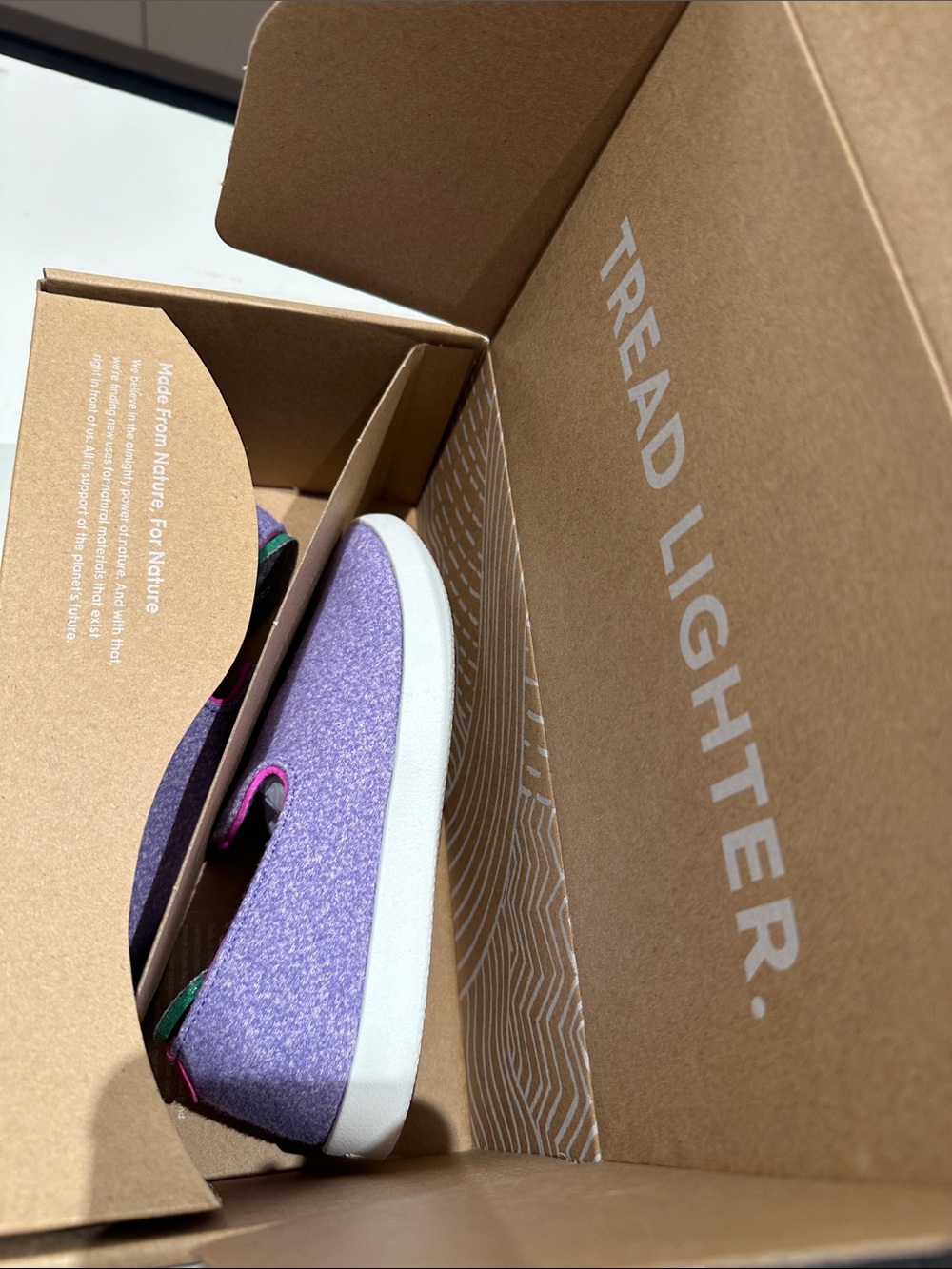 Allbirds smallbirds Y1 little kid wool loungers purple New